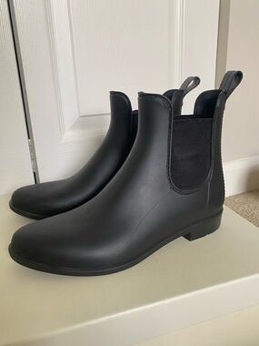 Sam Edelman Black Chelsea Rain Boots